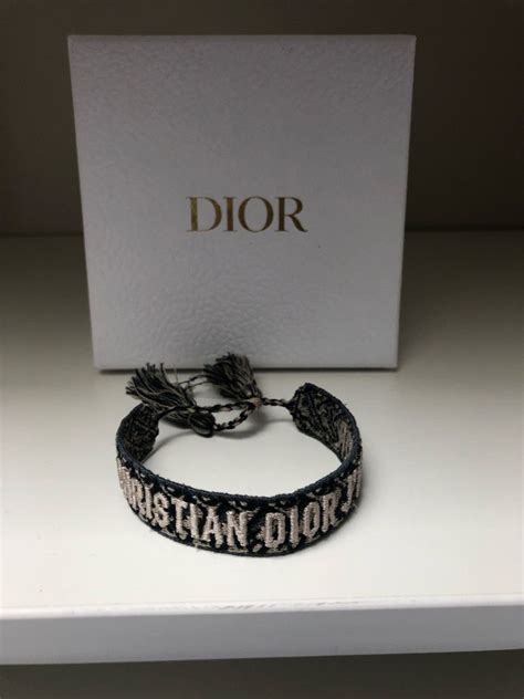 dior bow bracelet|christian Dior studded friendship bracelet.